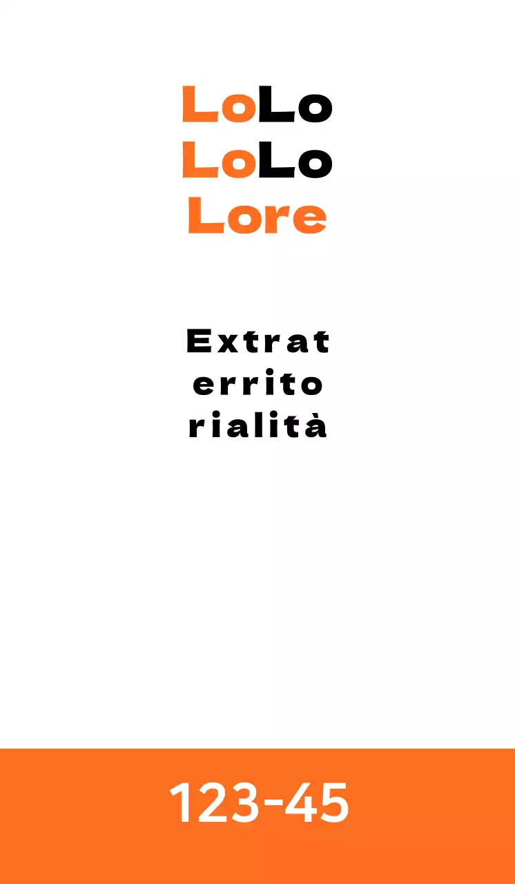 Una proposta immobiliare pulita con un accento arancione