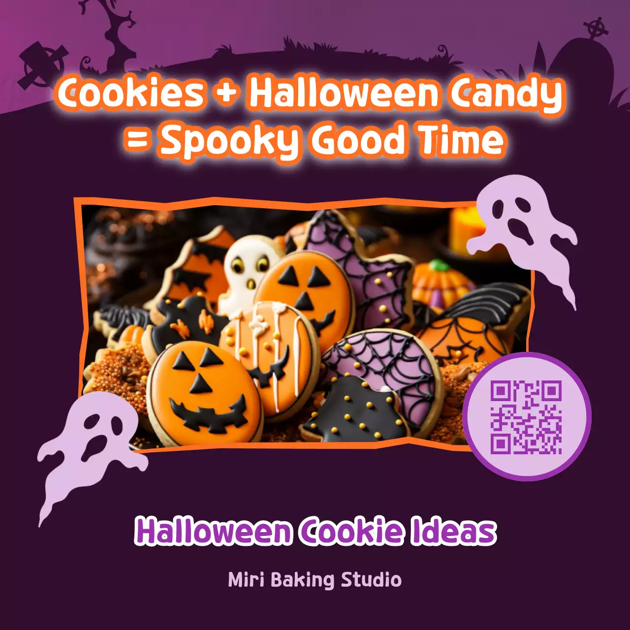Purple Festive Halloween Promotion Instagram Post