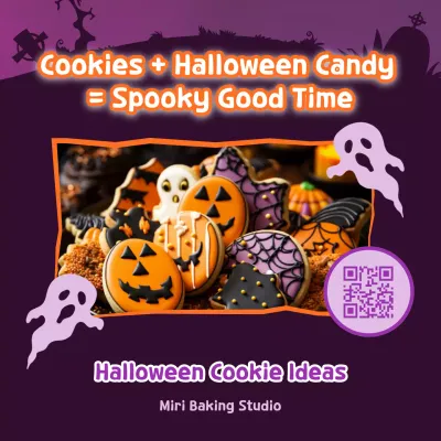 Purple Festive Halloween Promotion Instagram Post