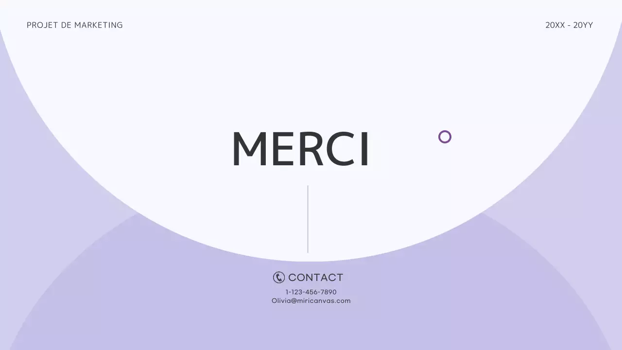 Un portefeuille de conception marketing propre