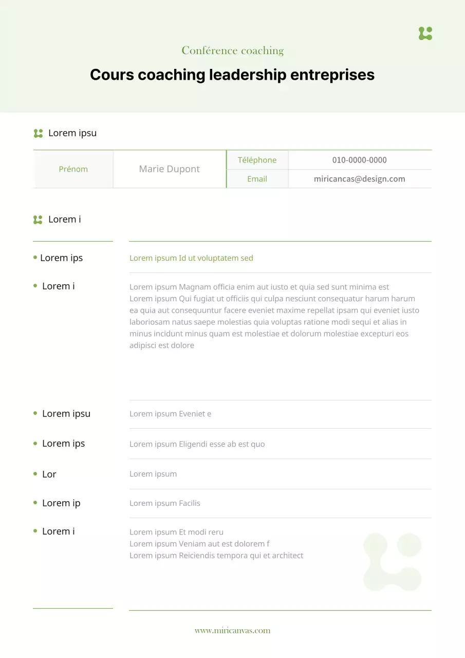 Formatage propre et vert limeDocumentation