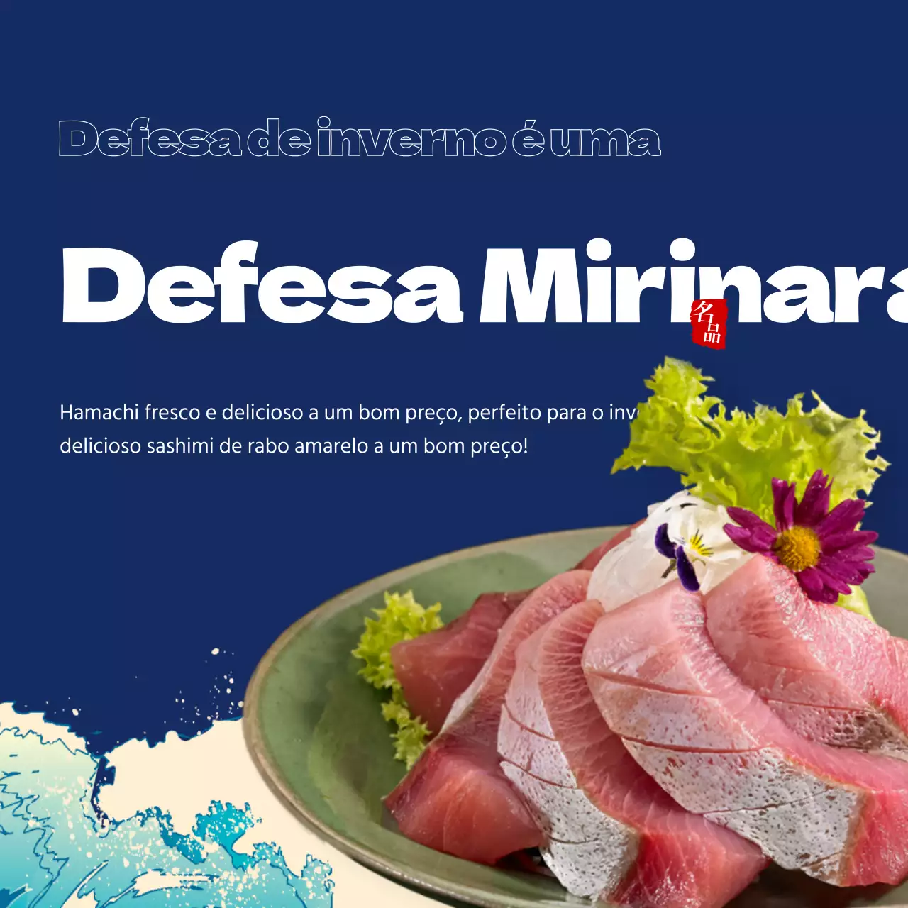 Tema de comida de inverno do rabo-de-boi amarelo com realce de texto azul