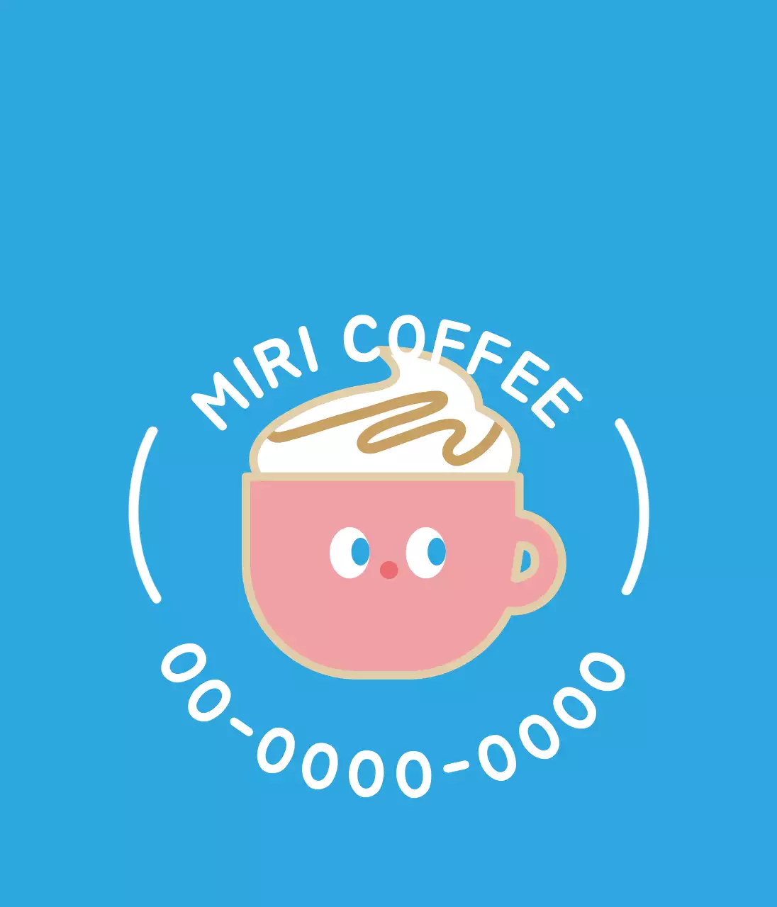 かわいいコーヒーキャラクターのカフェ用アクリルキーホルダー