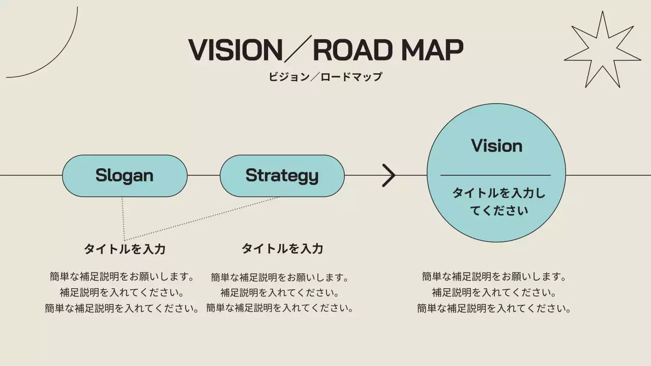 ベージュ モダン ビジネス プレゼンテーション