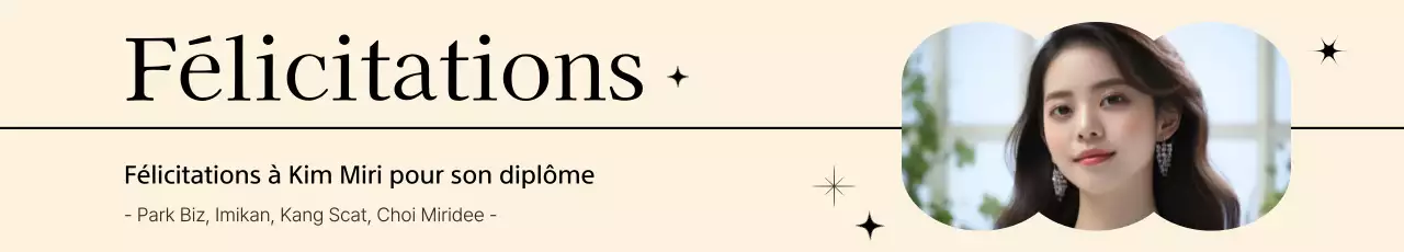 Cadre photo géométrique avec lignes beiges