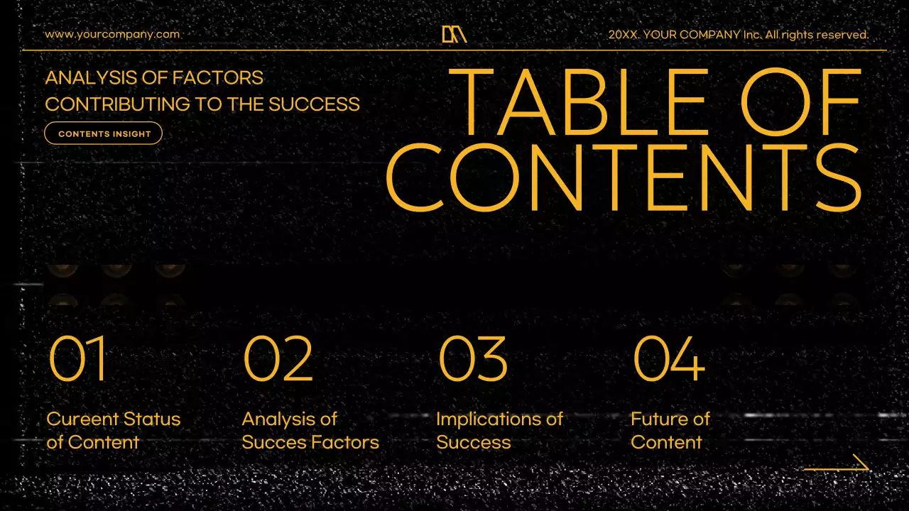 블랙 모던 콘텐츠 프로모션 프리젠테이션