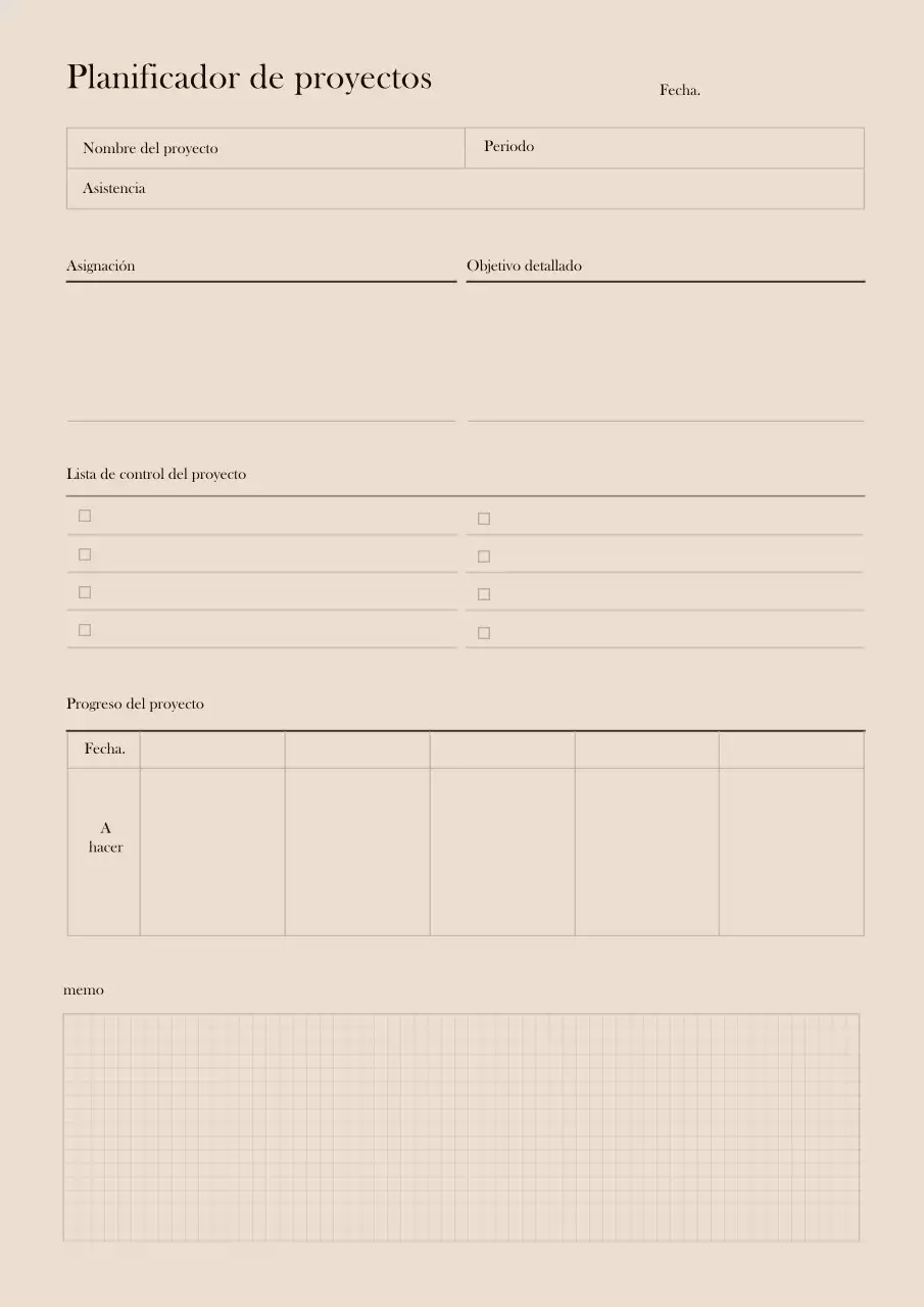 Una agenda GoodNote marrón sentimental