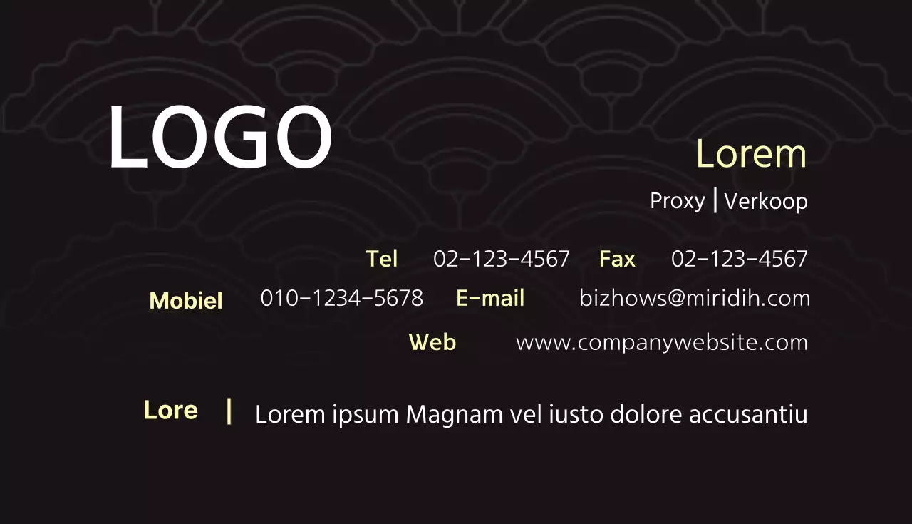 Zakelijke visitekaartjes