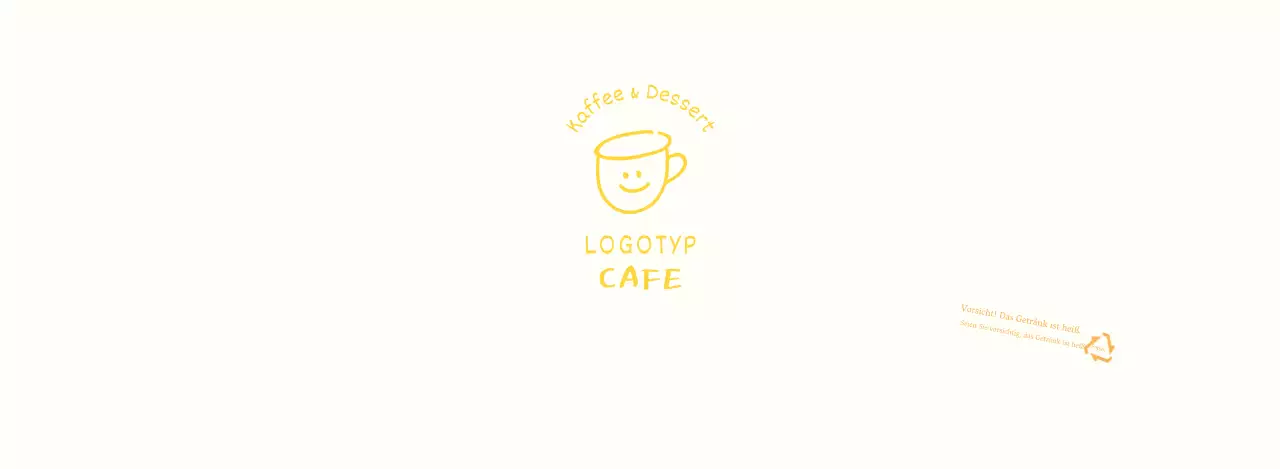 Weiß-gelbe handgezeichnete Illustration