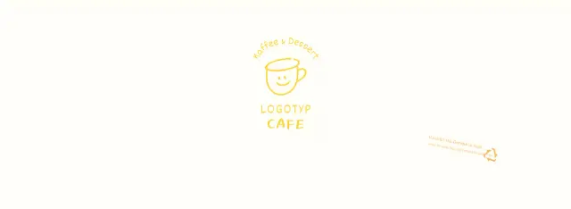 Weiß-gelbe handgezeichnete Illustration