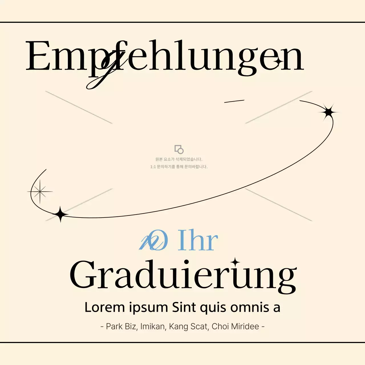 Geometrischer Fotorahmen mit beigen Linien