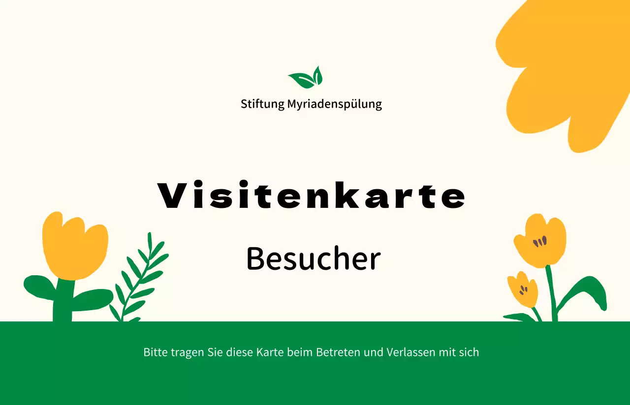 Visitenkarte mit warmen Illustrationen