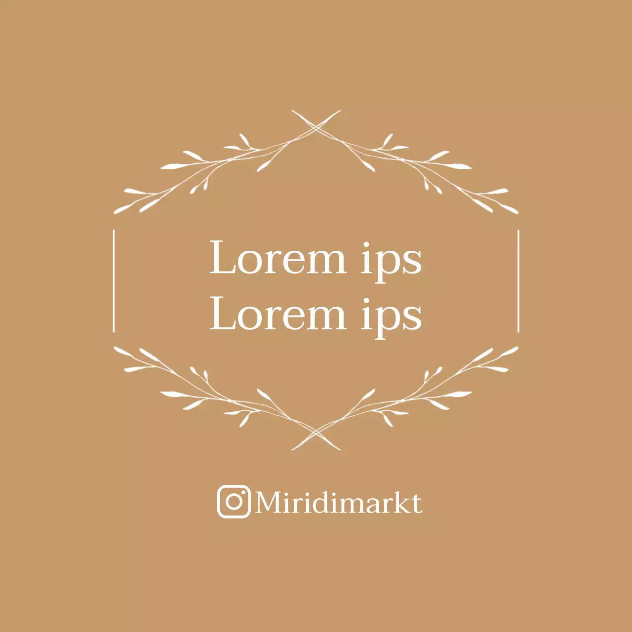 Beige ivoor geïllustreerde tekstlabels