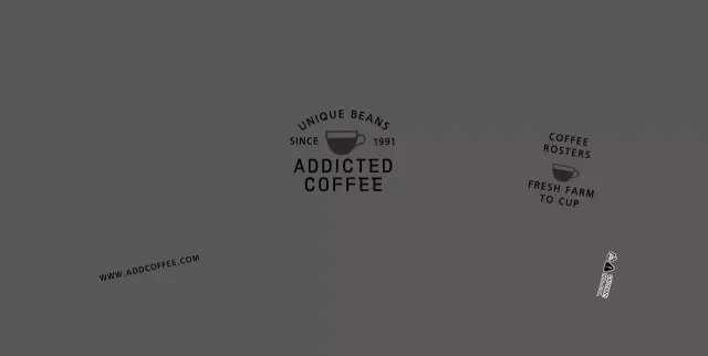 Gray clean lines illustration cafe