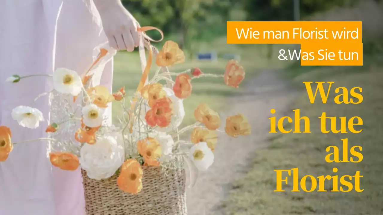 orange sauber text betonung blume florist arbeit youtube thumbnail