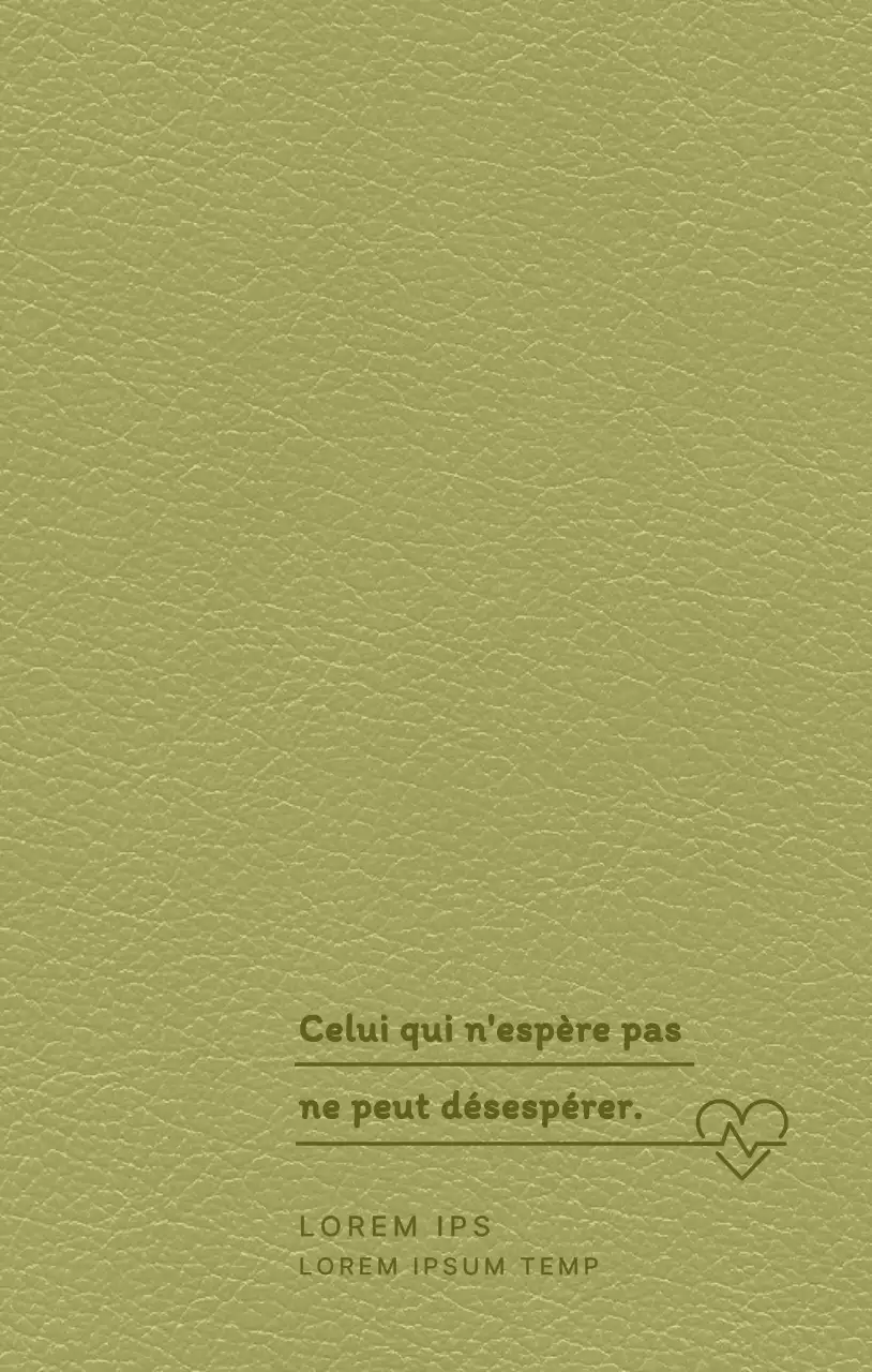 Couverture de l'agenda du donneur de sang avec une citation
