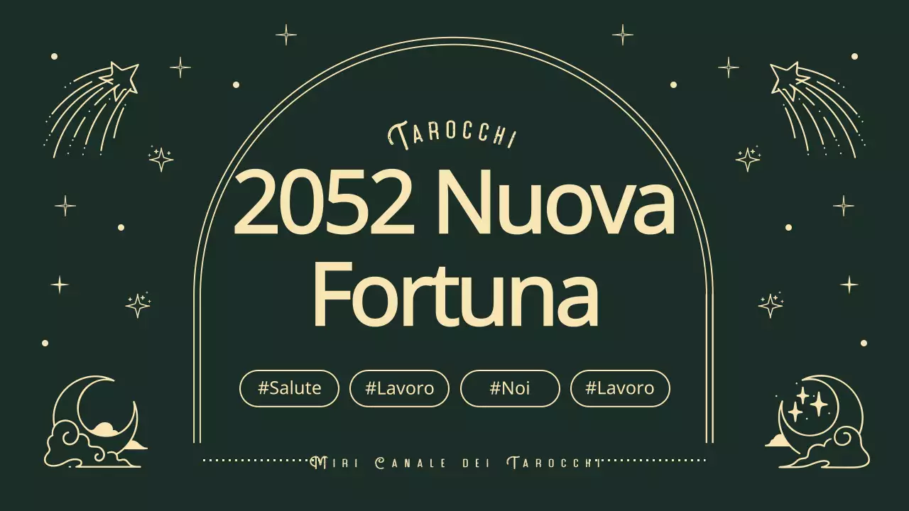 tarocchi verdi e gialli della fortuna per il nuovo anno