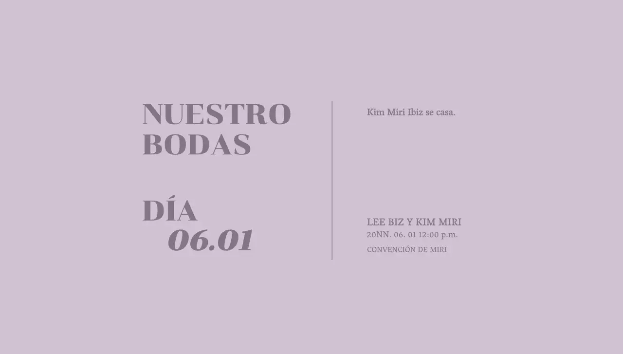 Invitación de boda sobre de postal con texto relacionado con la boda