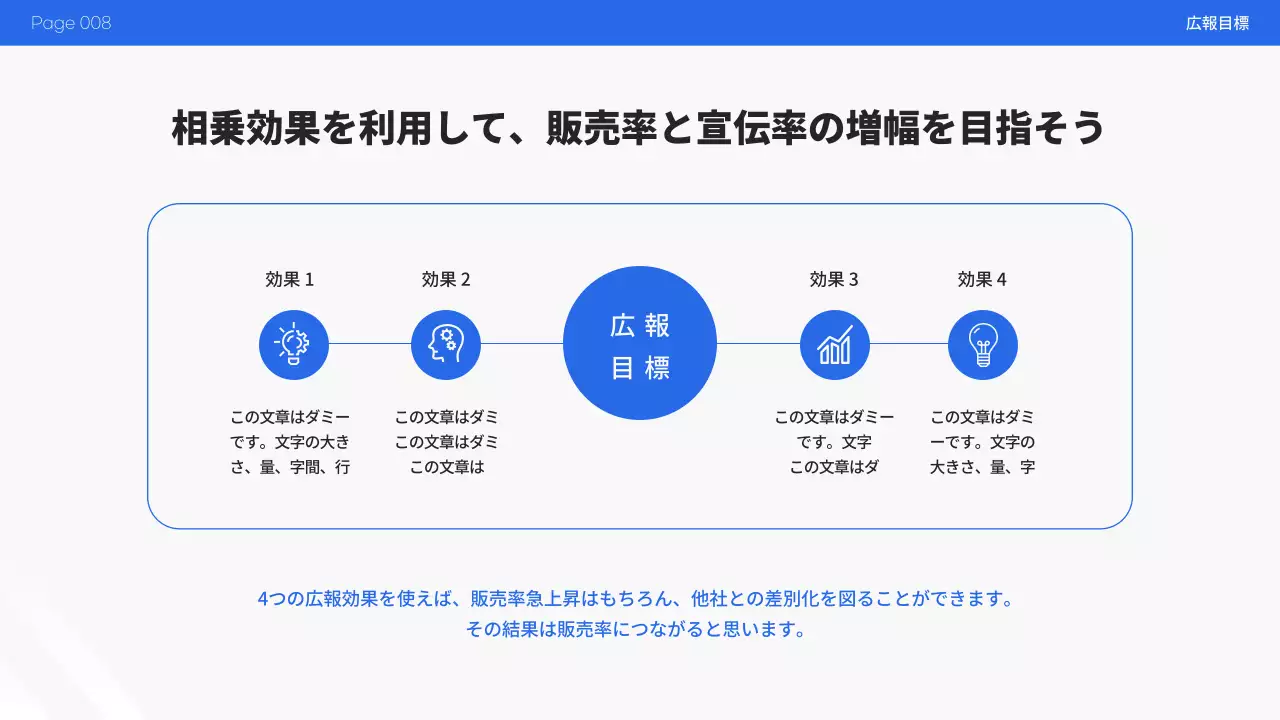 青 モダン スニーカー 企画書 プレゼンテーション