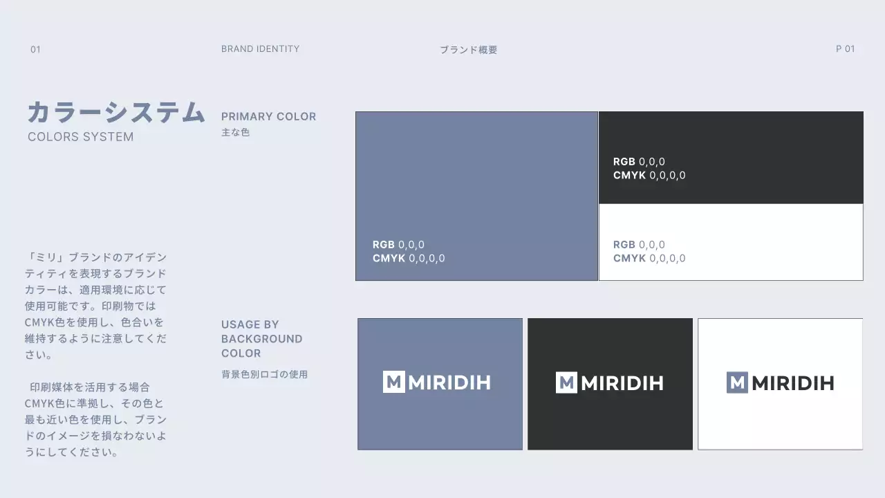 黒 モダン ブランド ドキュメント プレゼンテーション