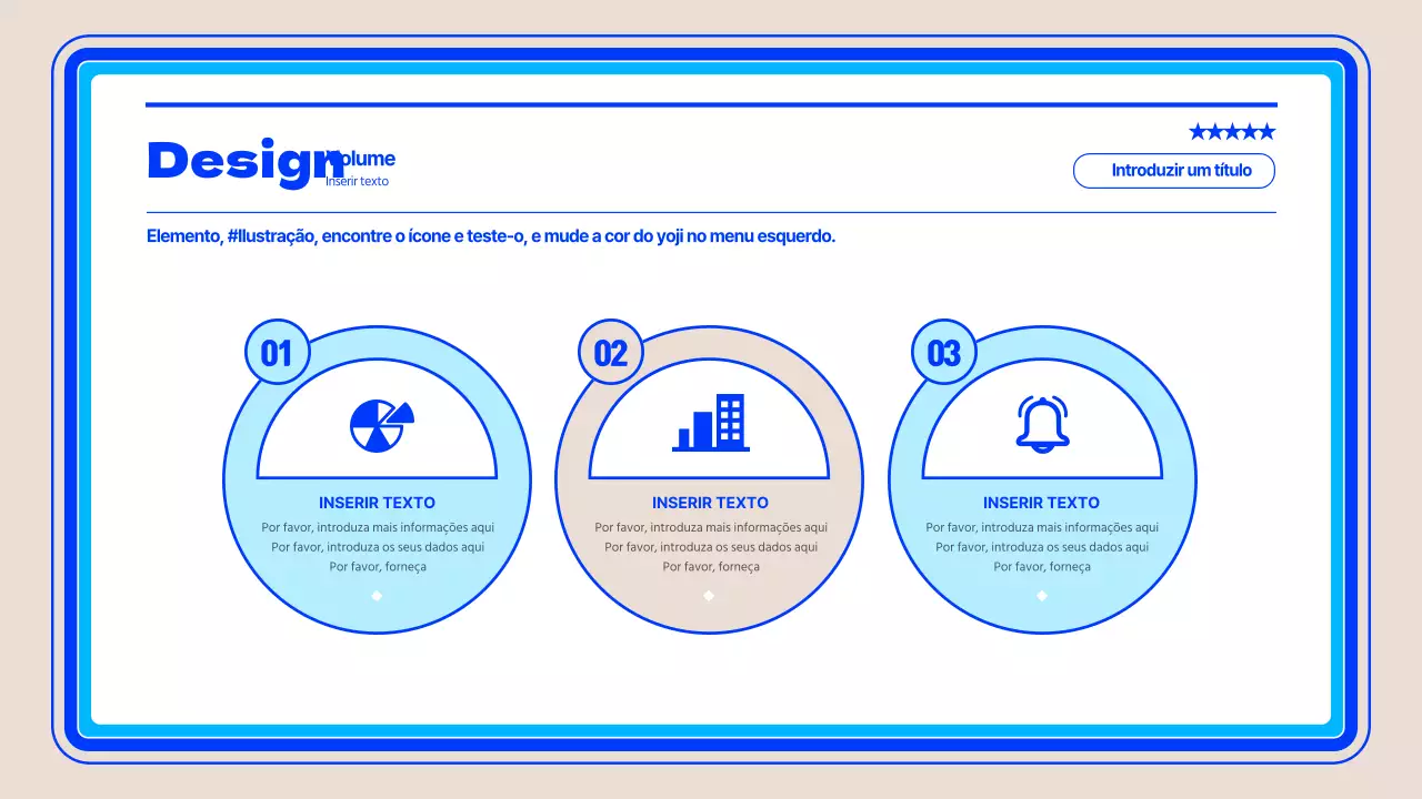 Infografia simples, azul e circular sobre gestão de projectos