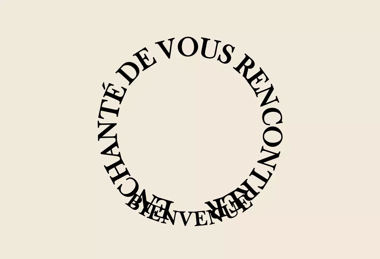 Texte simple et émotionnel en marron clair et noir