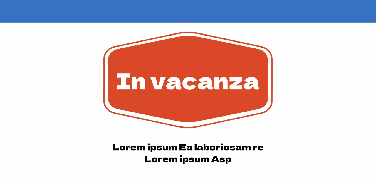 Calendario nostalgico di concezione retrò in rosso e blu