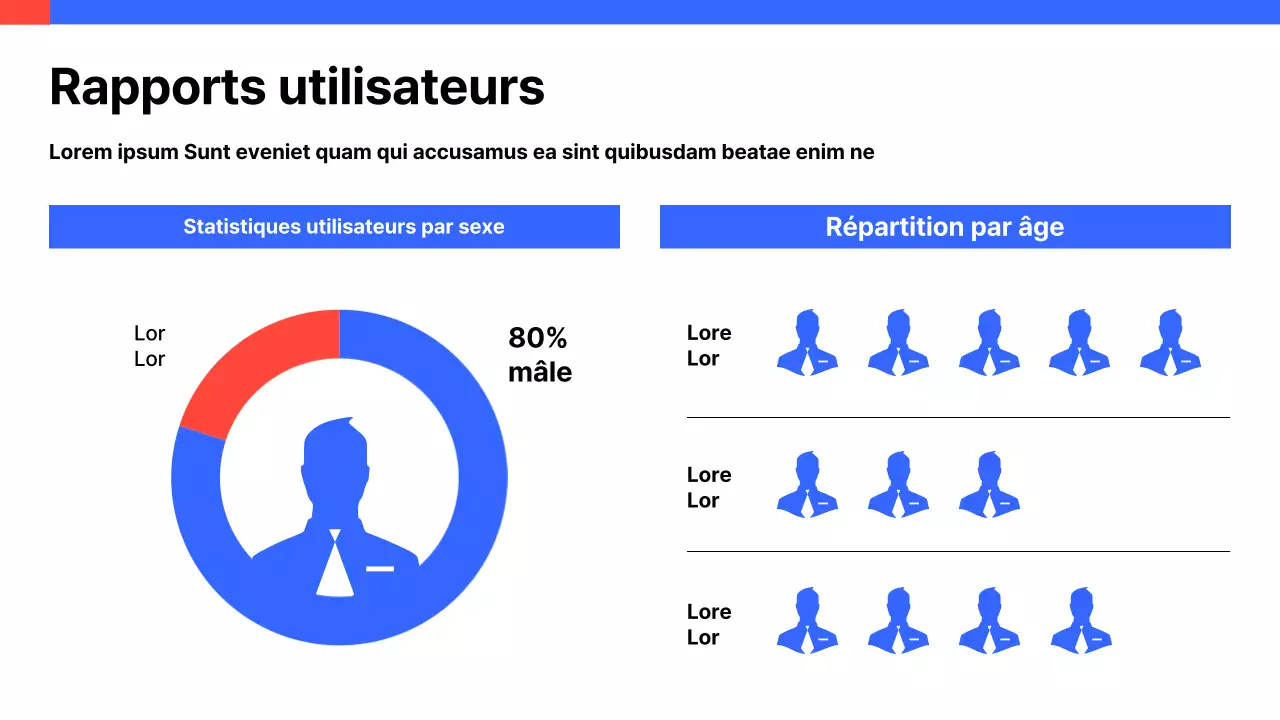 Un simple tableau de bord blanc et bleu