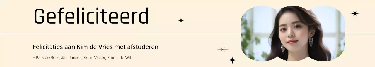 Geometrisch fotolijstje met beige lijnen