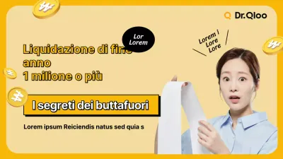 Miniatura YouTube per la dichiarazione dei redditi gialla di fine anno