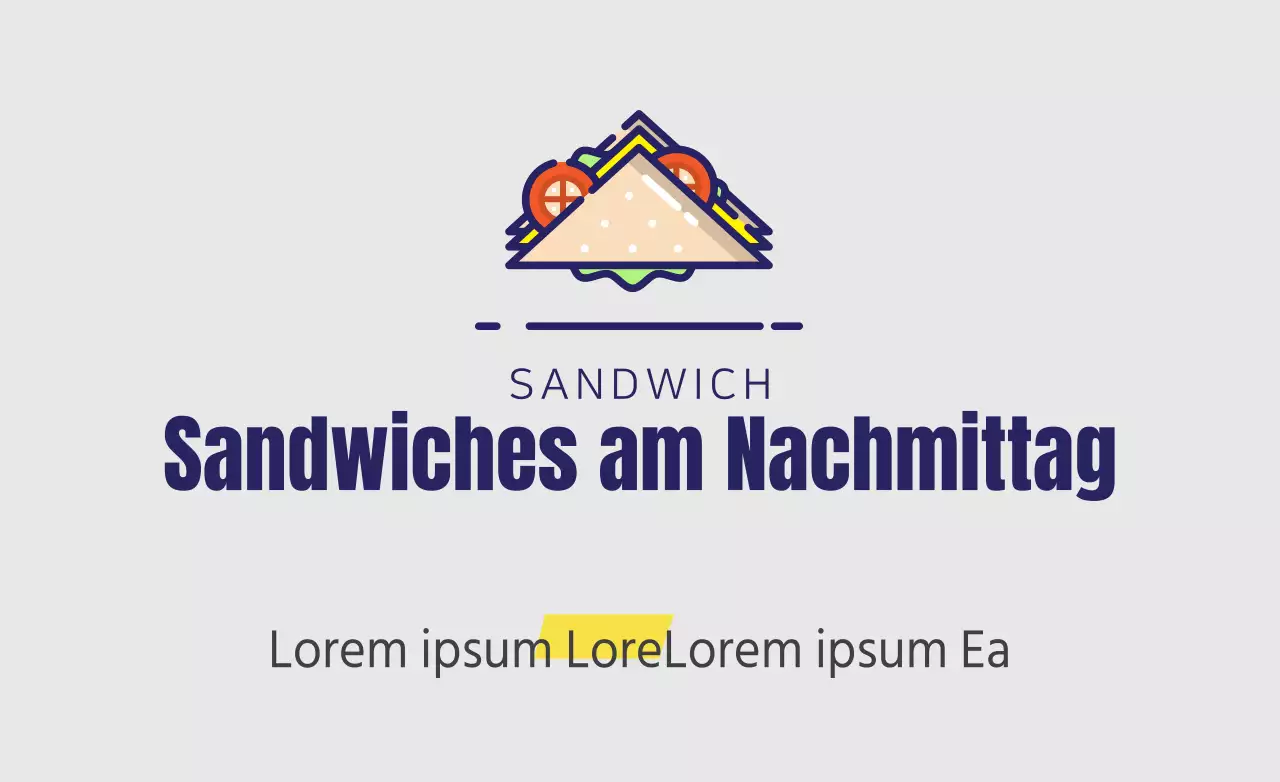 Sandwiches am Nachmittag