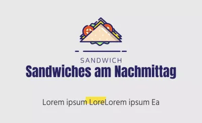 Sandwiches am Nachmittag