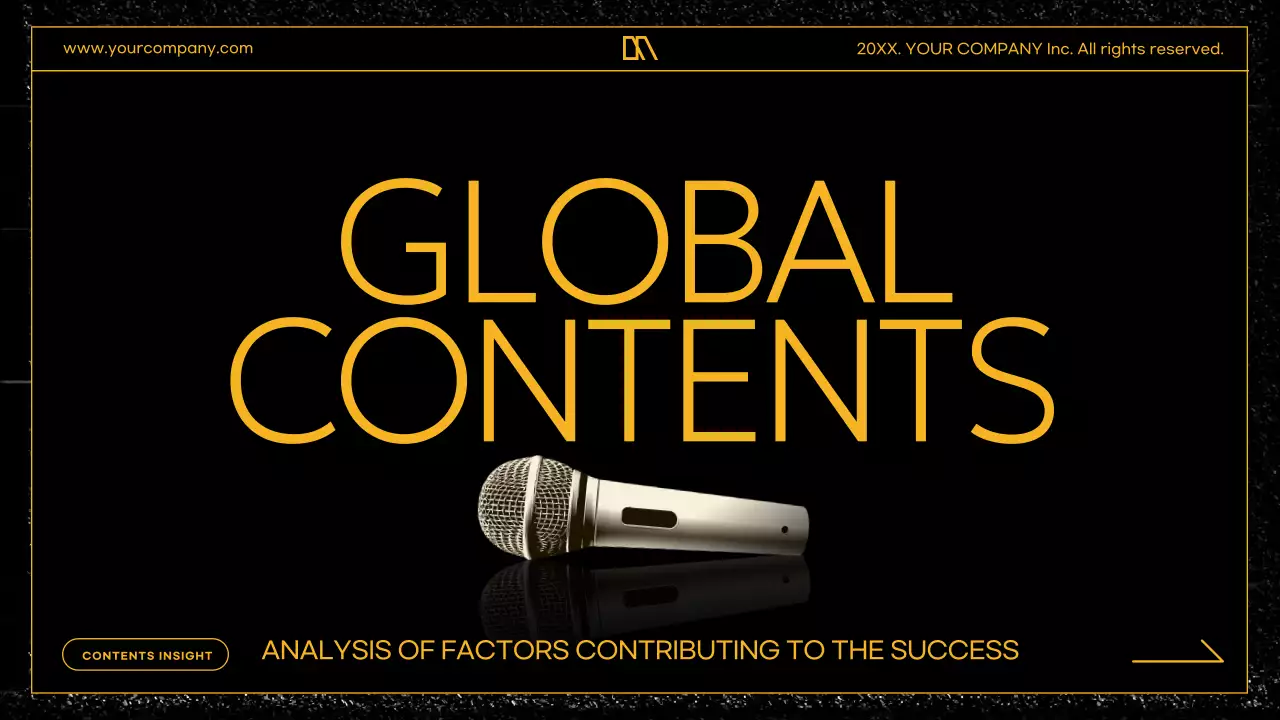 블랙 모던 콘텐츠 프로모션 프리젠테이션