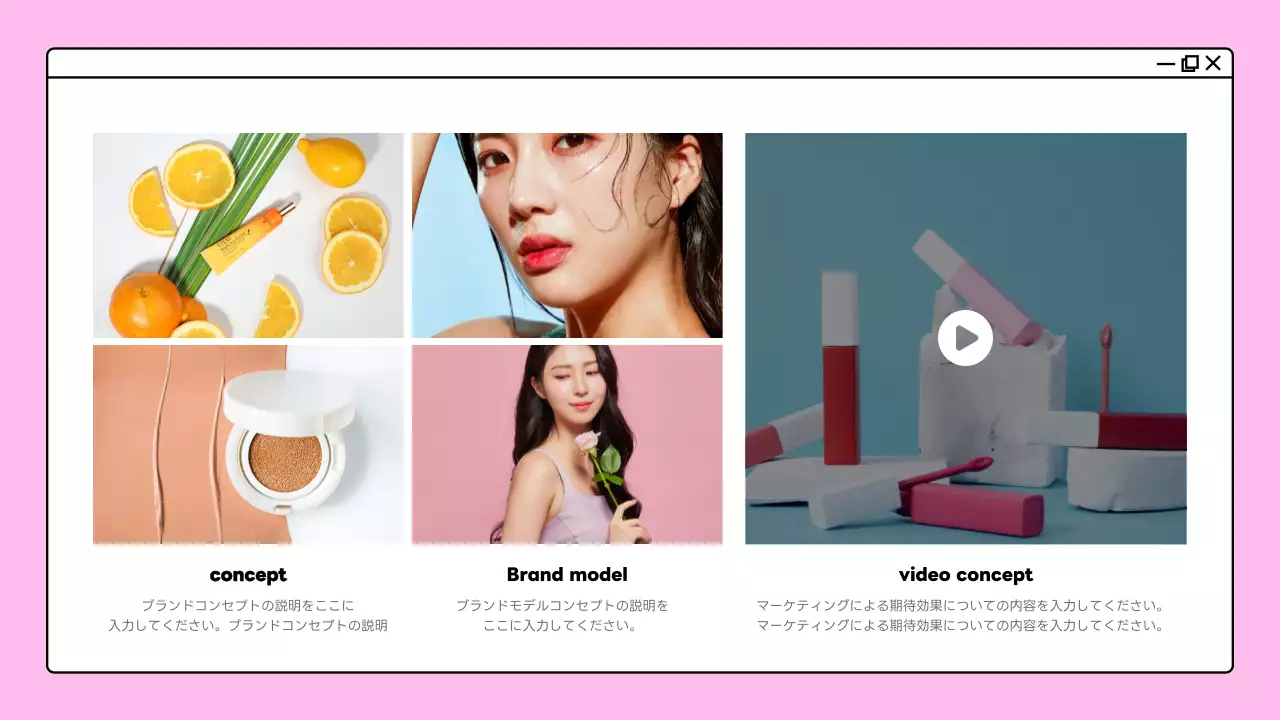 紫 モダン ポートフォリオ ポートフォリオ プレゼンテーション