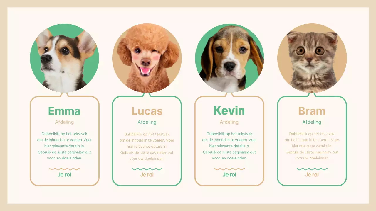 Presentatie huisdier