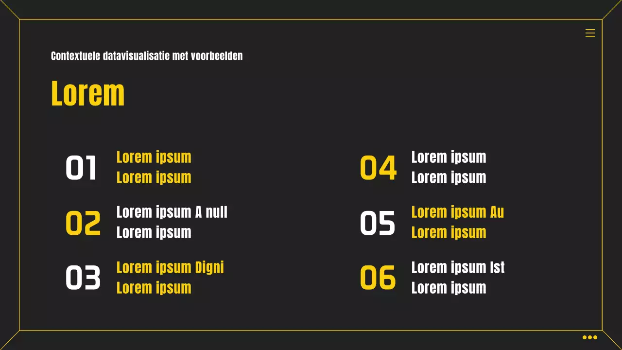 Eenvoudige zwart en gele infographic zakelijke scorekaart