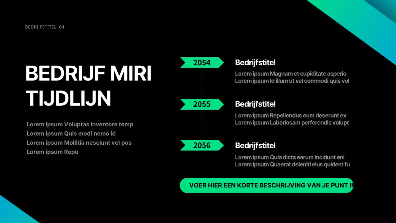 Zakelijk in zwart en verlopen