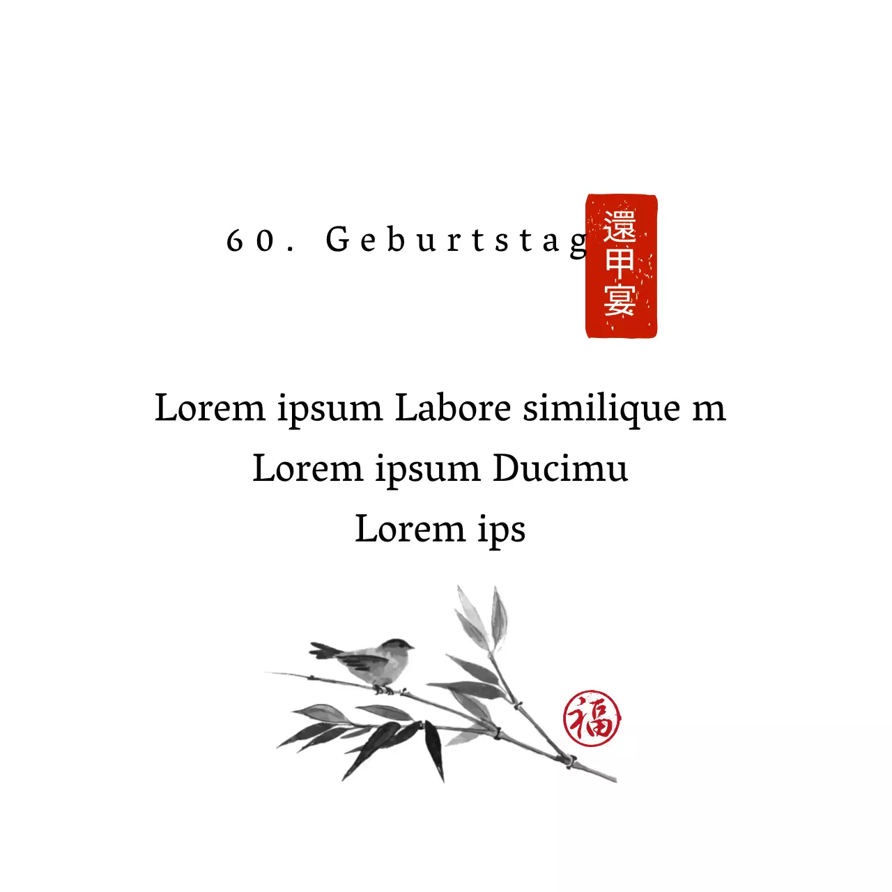 Weißer illustrierter Schriftzug hervorgehoben Traditionelles einfaches Dankeschön-Etikett