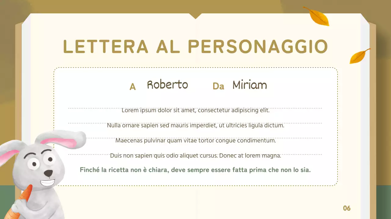 Lezione di fiaba tradizionale verde e oro