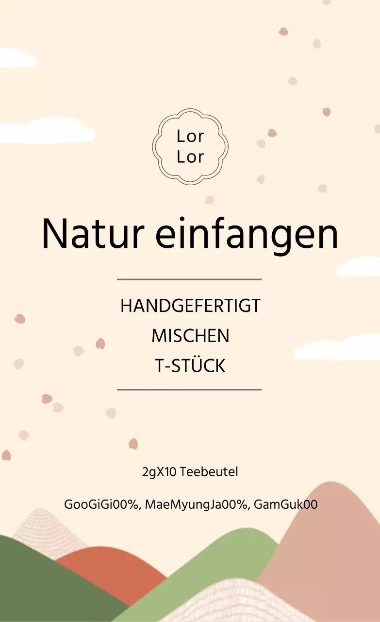 Pastellfarbener beruhigender gesunder Tee Aufkleber