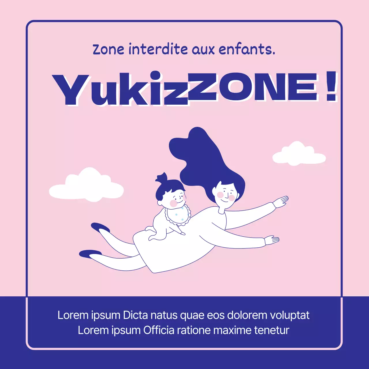 Rose Bleu No Kids Zone Ne vous inquiétez pas Yuki's Zone KIDS ZONE Miridicafe