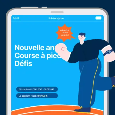 Flux Instagram de l'événement Blue New Year's Running Challenge