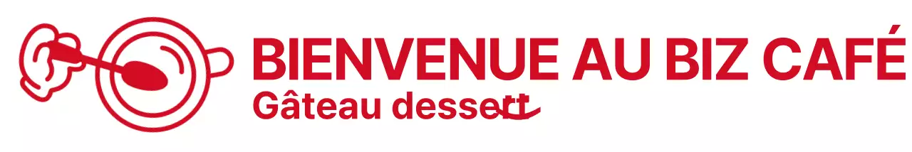 Des illustrations simples et mignonnes et des phrases en rouge se combinent pour créer un style cafe