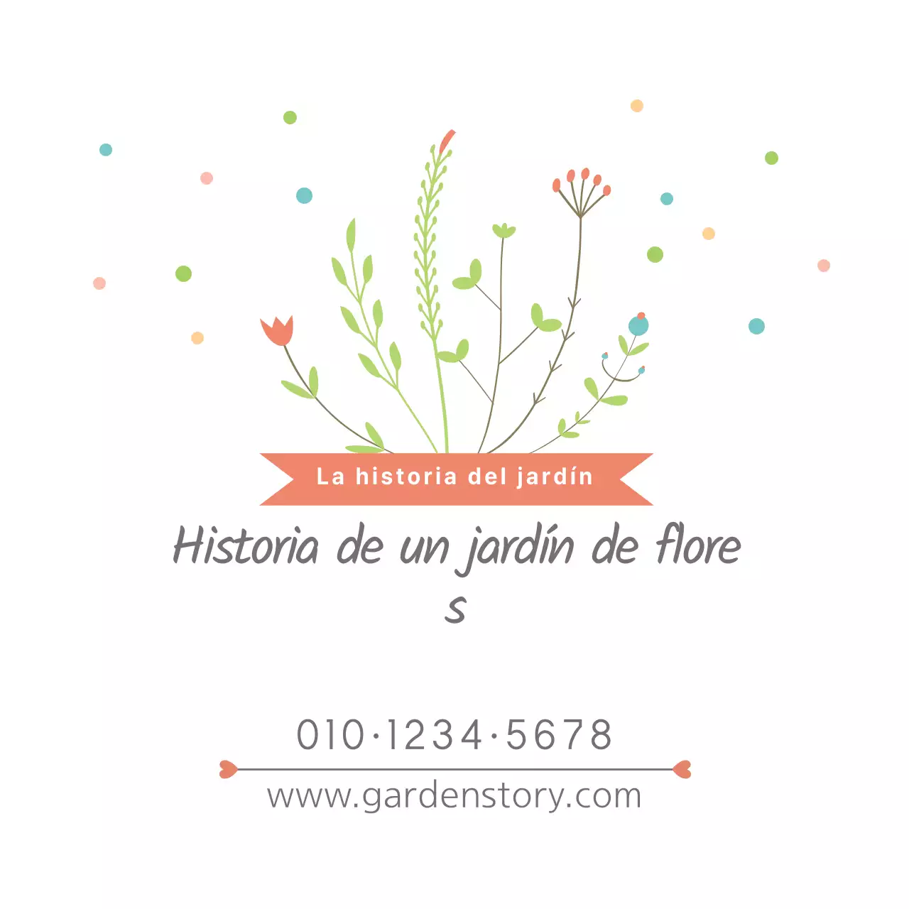 Historia de un jardín de flores