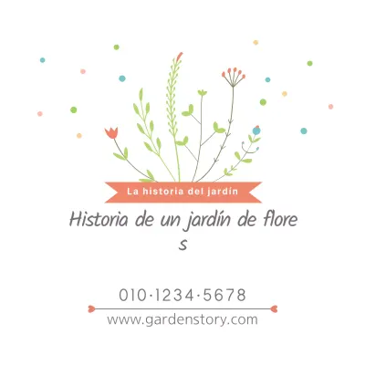 Historia de un jardín de flores