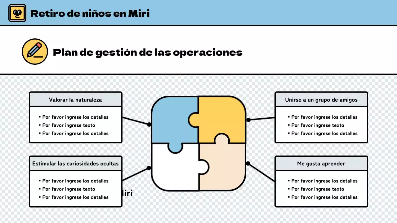 Campamento de invierno para niños con un bonito estilo en azul claro y verde