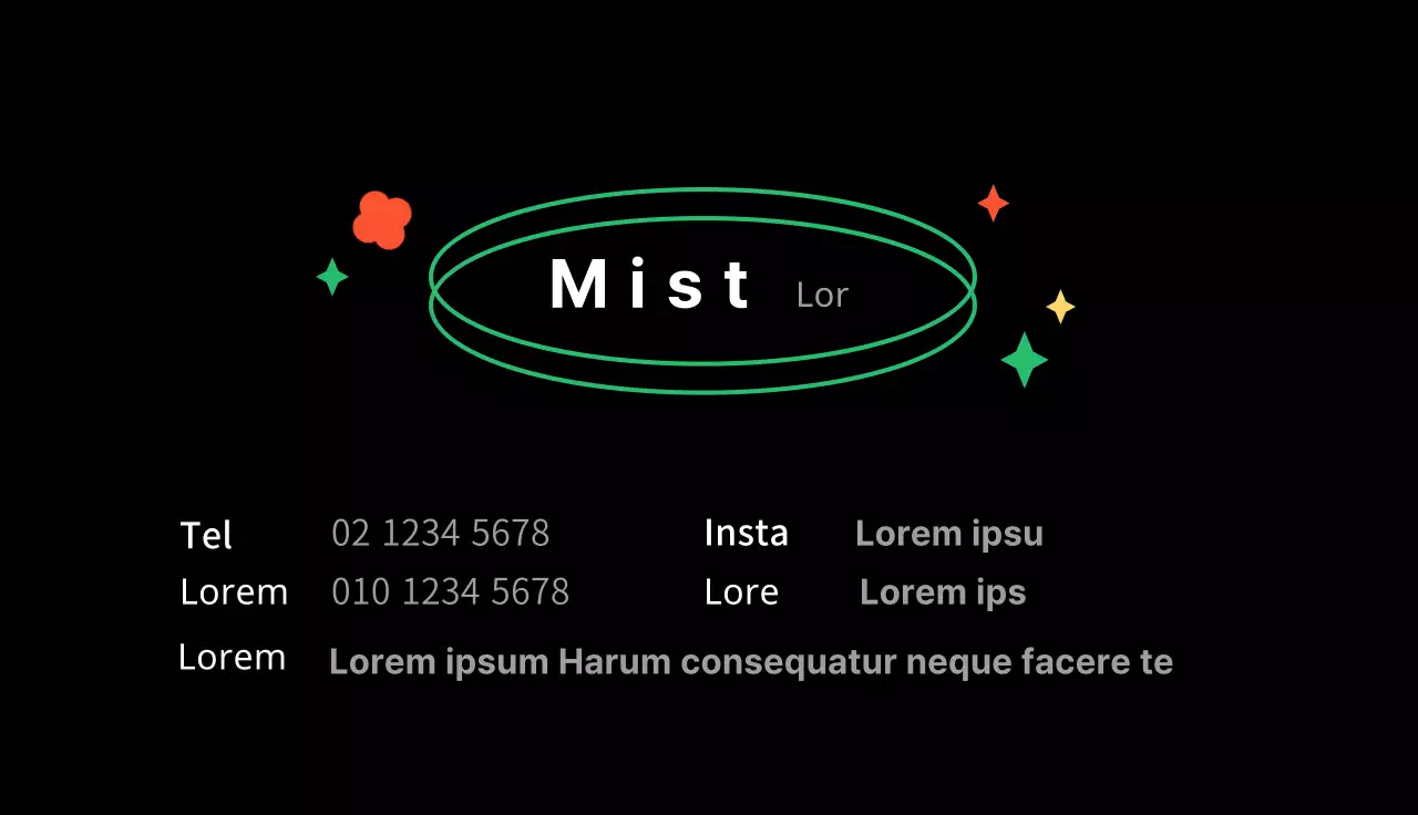 Zwart Schattig Geïllustreerd Algemeen Winkel Adreskaartje