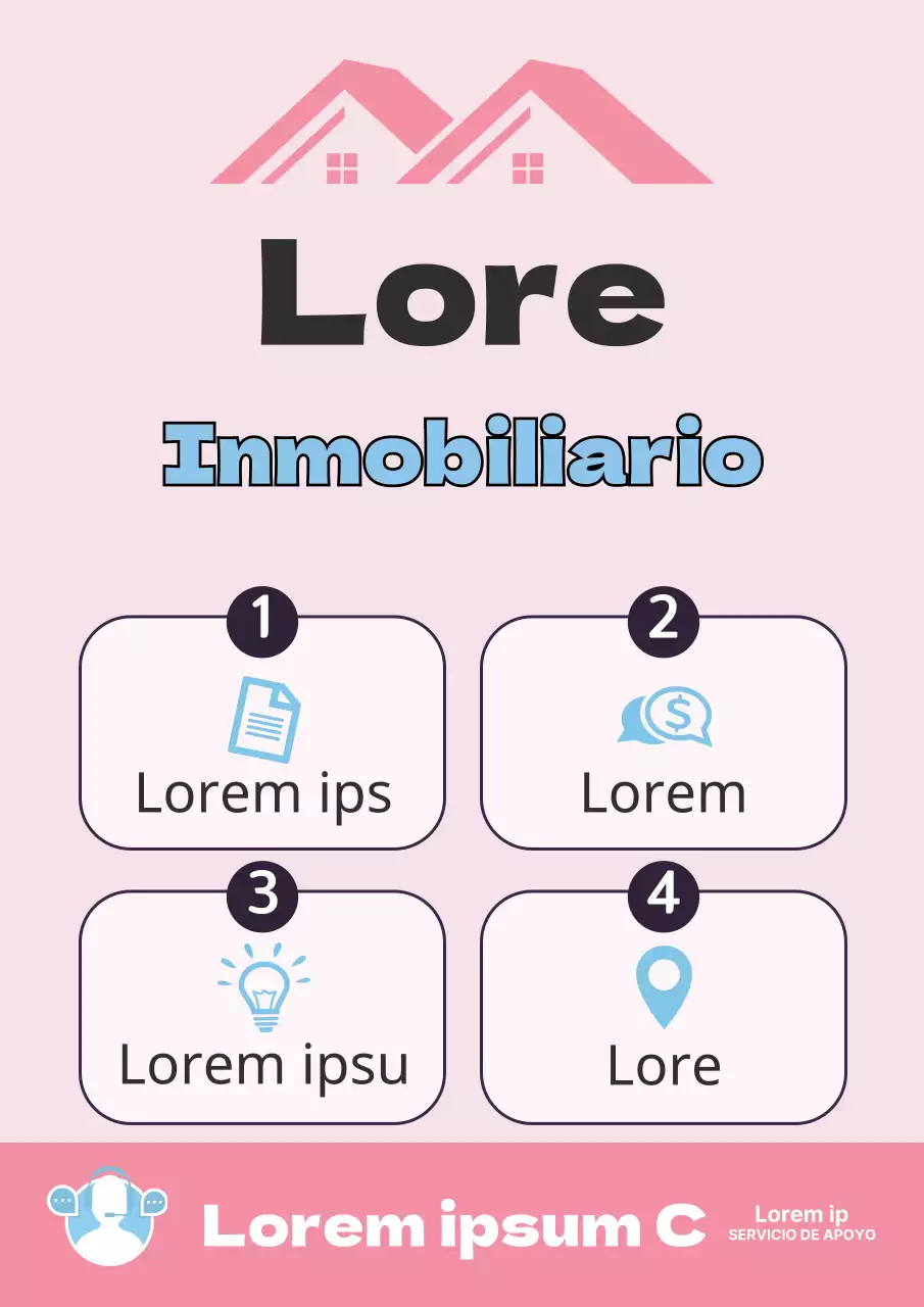 Promocione su propiedad rosa