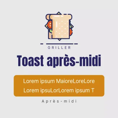 Toast de l'après-midi