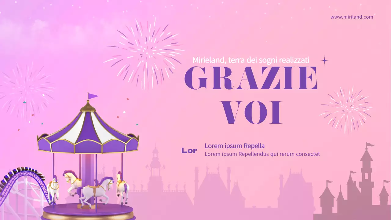 Organizzatore di eventi per la parata del parco divertimenti in colori pastello